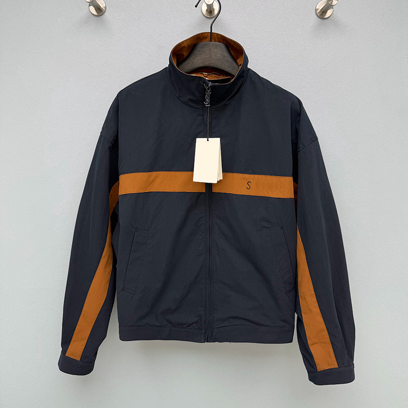 Designer Woman Retro Windproof Jacket Stand Collar Casual Athletic Outerwear Autumn Winter Camping Jacket