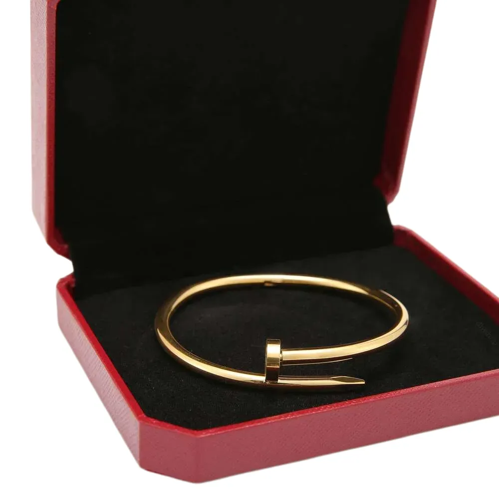 Designer Bracelet thin Bracelets designer for women bangles 18K High Polished Titanium Steel Screw Bangle Gold Stainless Steel bangle Women Jewelry