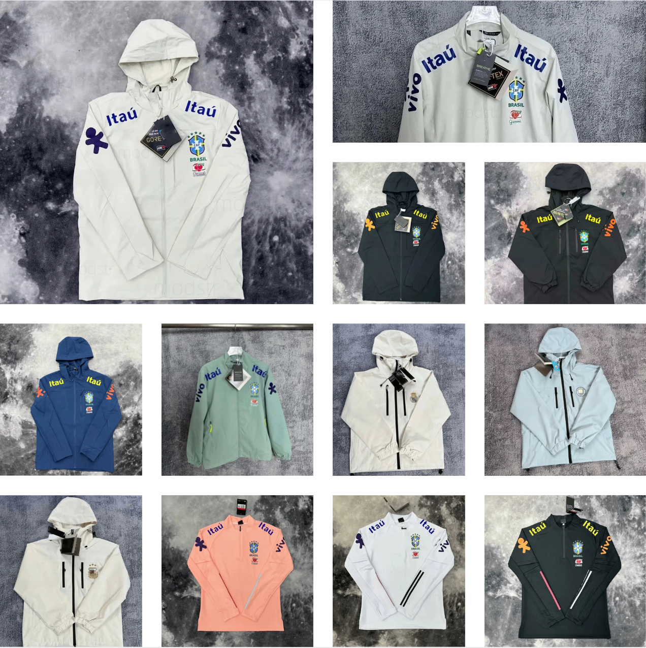 Brazilian Jacket Designer Mens Jacket High-Quality Hooded Brazil National Team Training Jacket Men Veste Brazil Windbreaker Unisex Sports