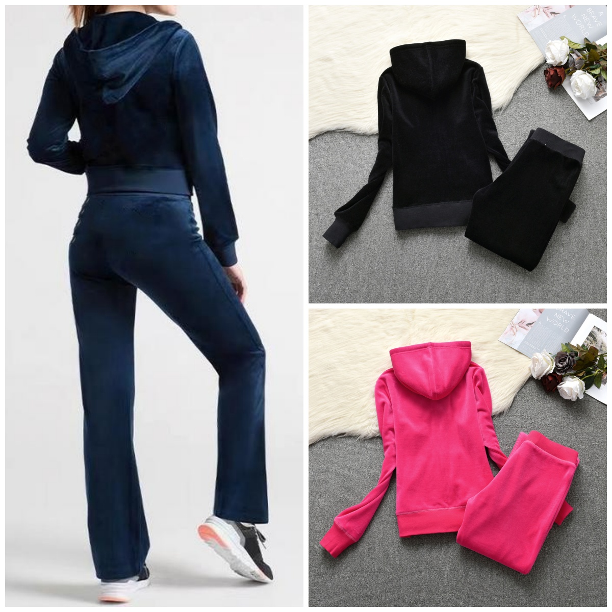 designer hoodie womens tracksuit designer tracksuit women short and long sleeved suit velvet two piece sportswear pullover hoodie set casual wear Jo