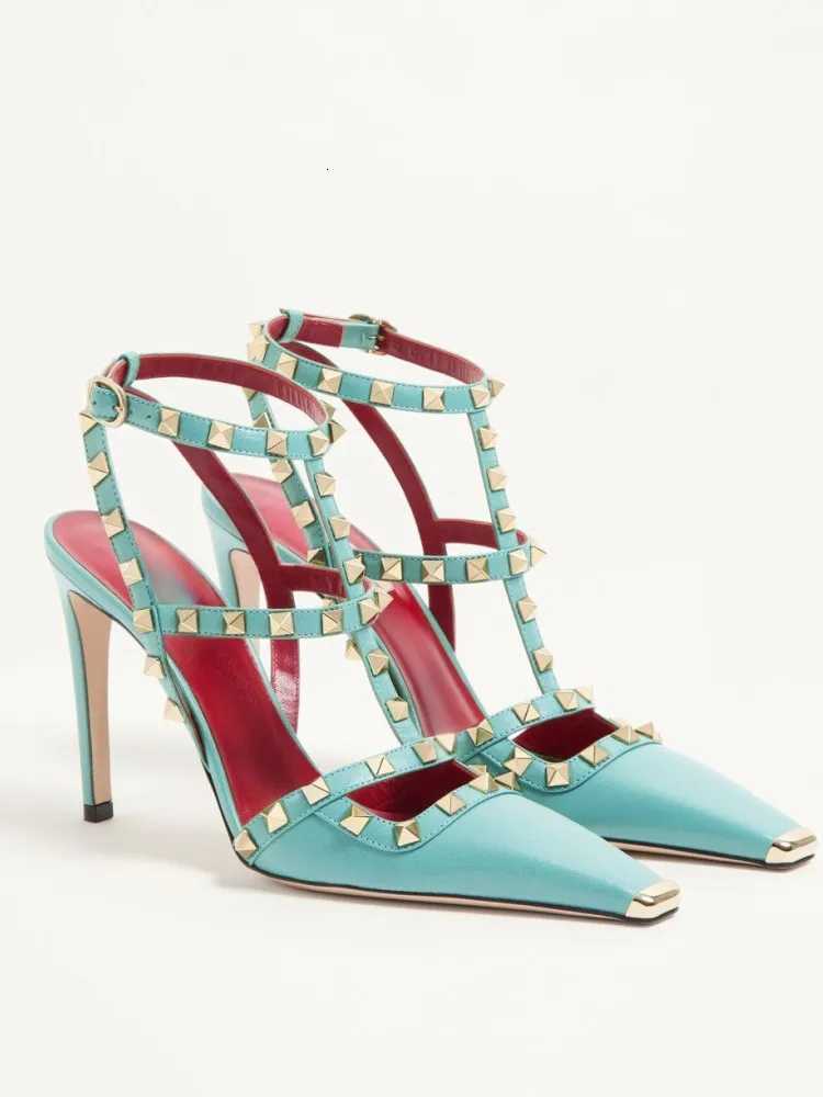 Scarpe eleganti Sandali estivi da donna con tacco alto e testa quadrata Sandali da donna taglie forti da donna alla moda e sexy H261013