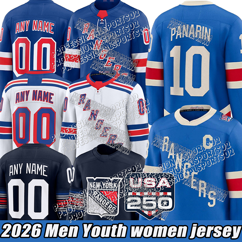 10 Artemi Panarin 23 Adam Fox Mika Zibanejad Chris Kreider Igor Shesterkin Stadium Series Jerseys