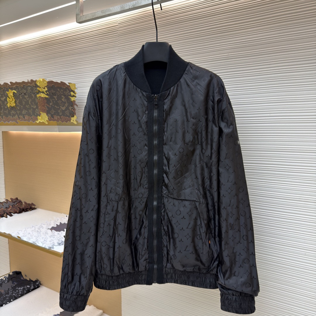 Designer brand clothing, high-quality men's presbyopia baseball jacket, dark patterned full print jacket, unisex light luxury double-sided jack