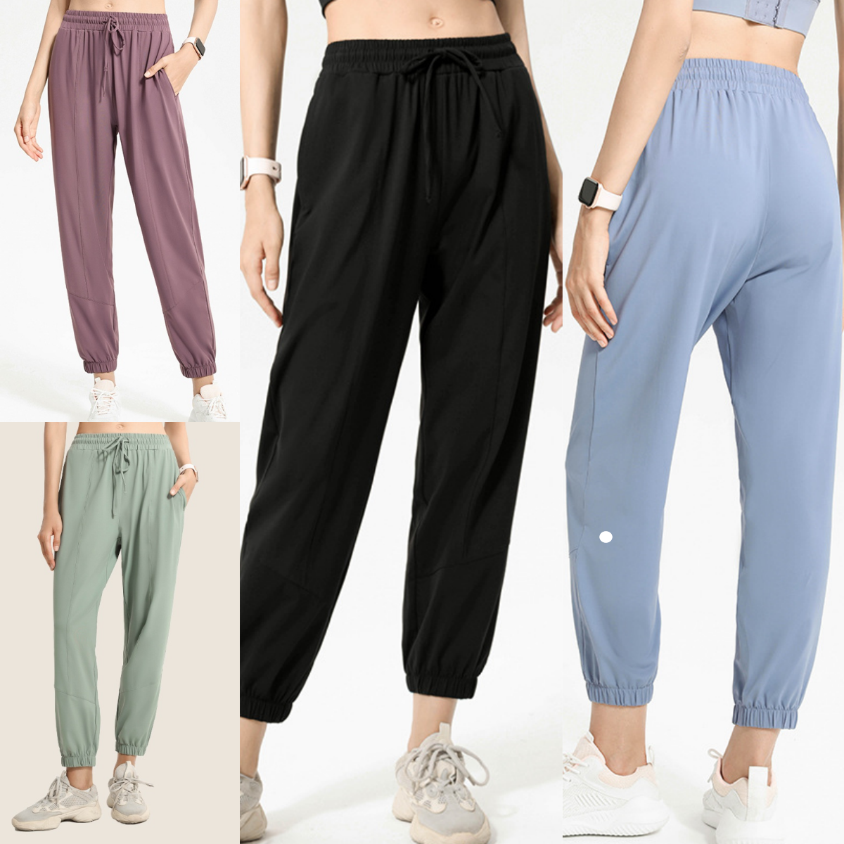 UU-L6677 Autumn and Winter New Quick Drying Sports Pants Plus Size Yoga Pants Sun Protection Pants Drawstring Pants Loose Leg Pants Sweater Pants