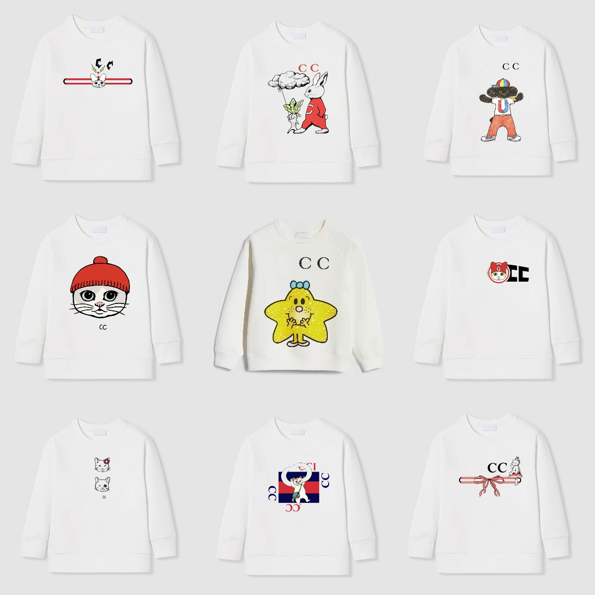 9 Style Designer Kids Hoodies Fashion Children Pullover Autumn Round Neck Pullover 90-160cm Child SportswearKids Cute Sweatershirt Hoodie