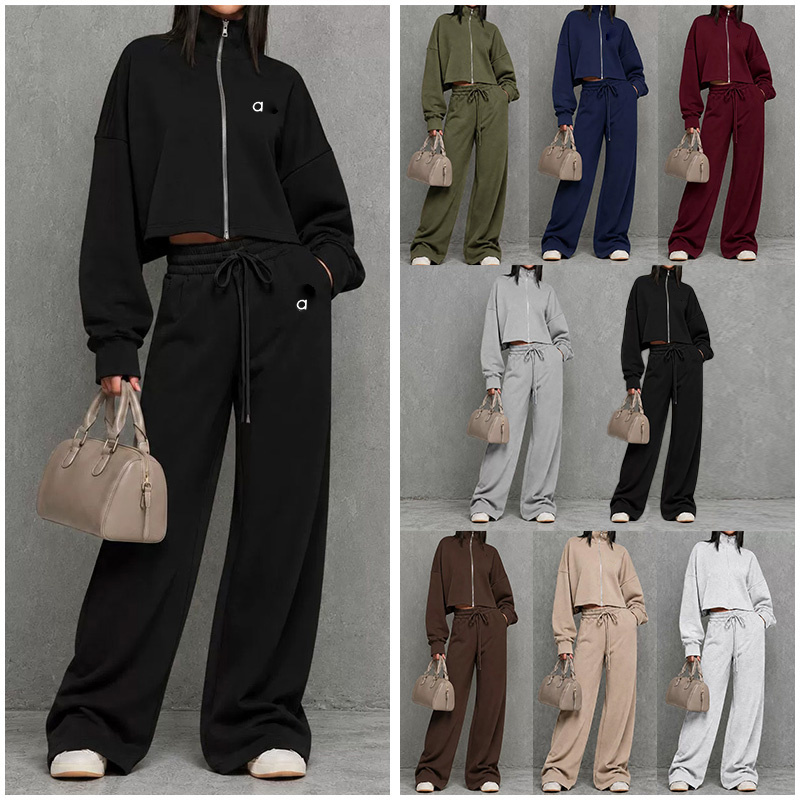 Women Yoga Sets Cropped Sweatshirts Long Sweatpants Tracksuit Sets Sports Tops Jogger Sportswear Women Clothes Two Piece Sets Fitness