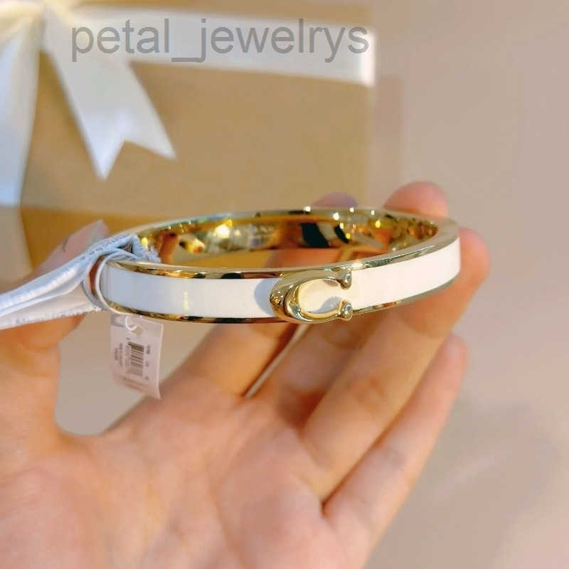 Bangle Luxury letters designer lover couple bangle bracelet unisex retro vintage open size gold silver coac bangles bracelets jewelry gift TT