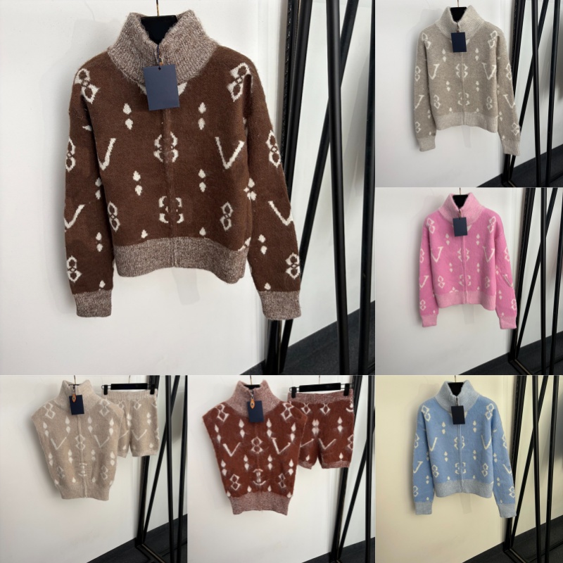 Women Warm Knits Sweater Jacket Vintage Street Printed Coats Luxury Versatile Warm Coats Winter Windproof Sweater Overcoats