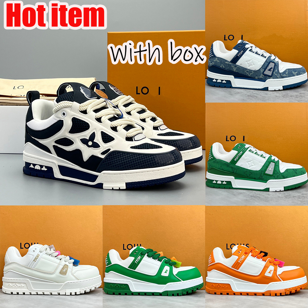 designer Sport shoes sneakers women lvs skate for men luxury skates trainers shoe trainer mens womens zapatos de mujeres sneaker zapato tenis hombre