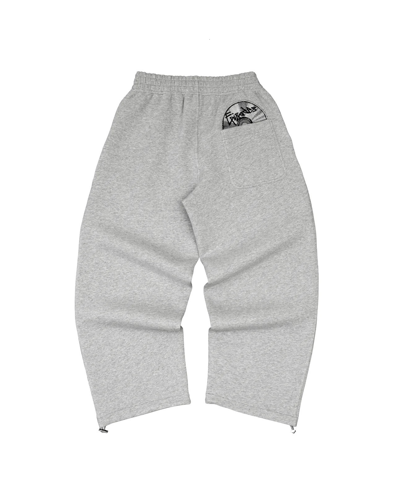 Harajuku Straight Loose Casual Pants Y2K Men Women Solid Grey Color hoodie suit Letter Embroidery Drawstring Jogger Cargo Sweatpants 260731
