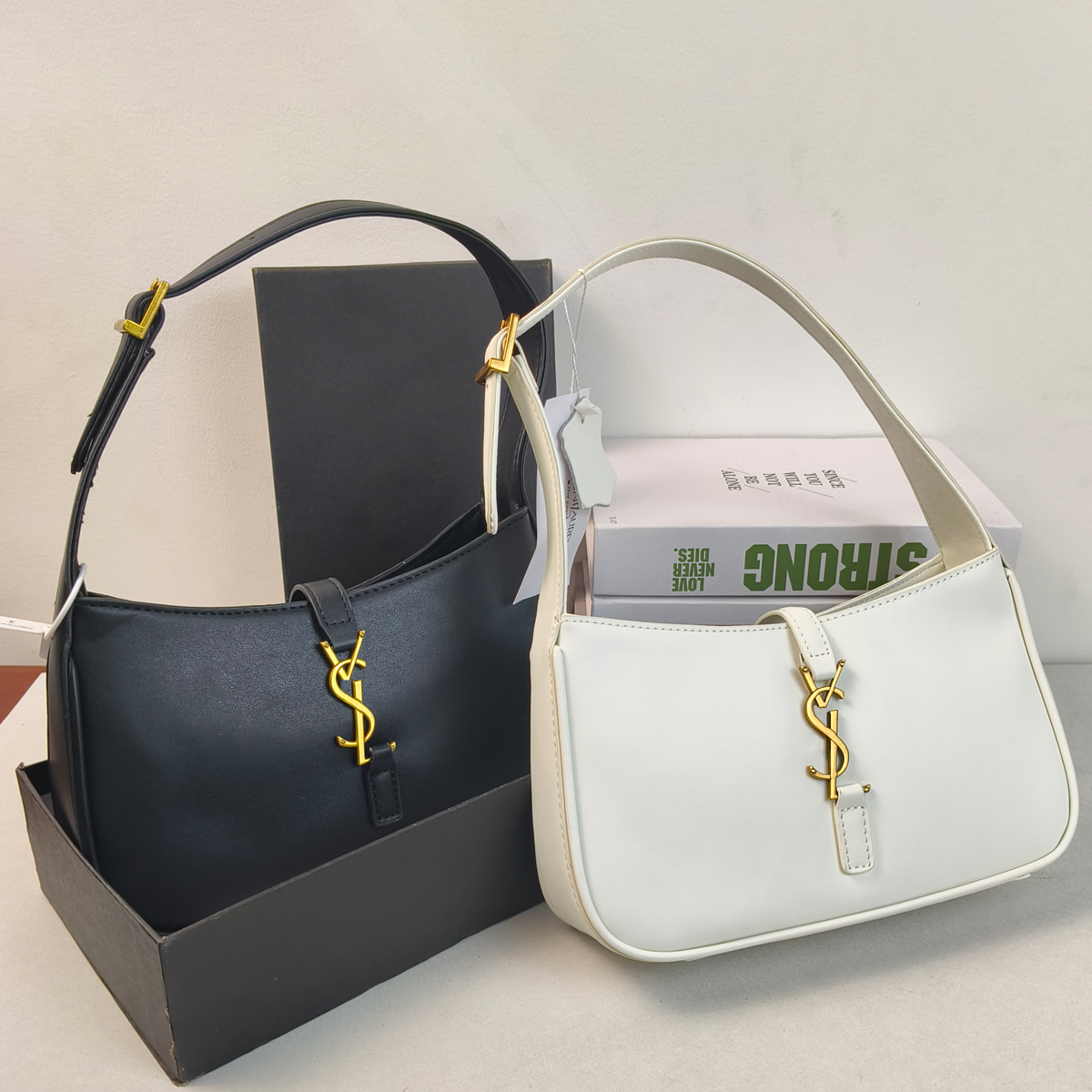 Designer bag genuine leather shoulder bag handbag hobo diagonal cross bag classic black smooth leather crocodile pattern embossed high quality chain