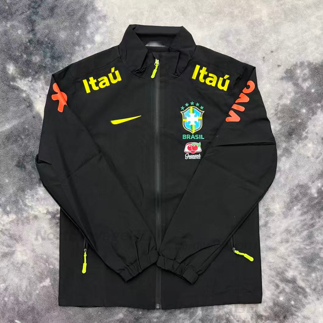Brazilian Jacket Designer Mens Jacket High-Quality Brazil National Team Training Jacket Men Veste Brazil Windbreaker Unisex Sports Outdoors Coats
