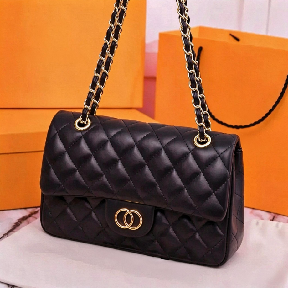 top designer handbag shouder chain bag cutch fap totes bags waet check veour thread c Purse doube letters soid hasp waist square stripes women bag