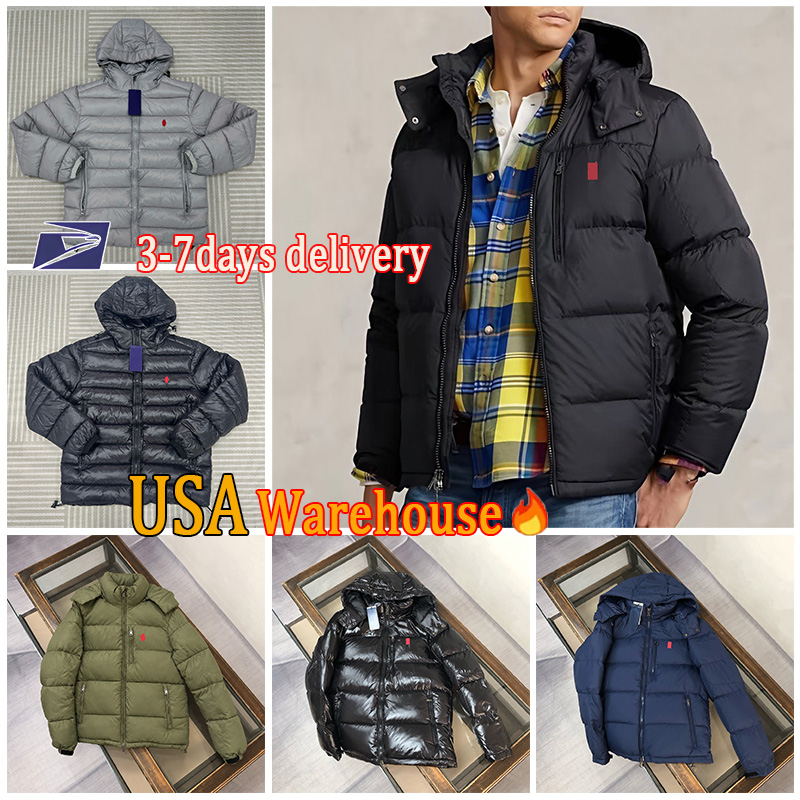 Designer Polo Puffer jacket Men Women Polo Pony Embroidery Thickened Winter jacket fashion casual winter coats polo jackets Fashion Men Warm Parkas