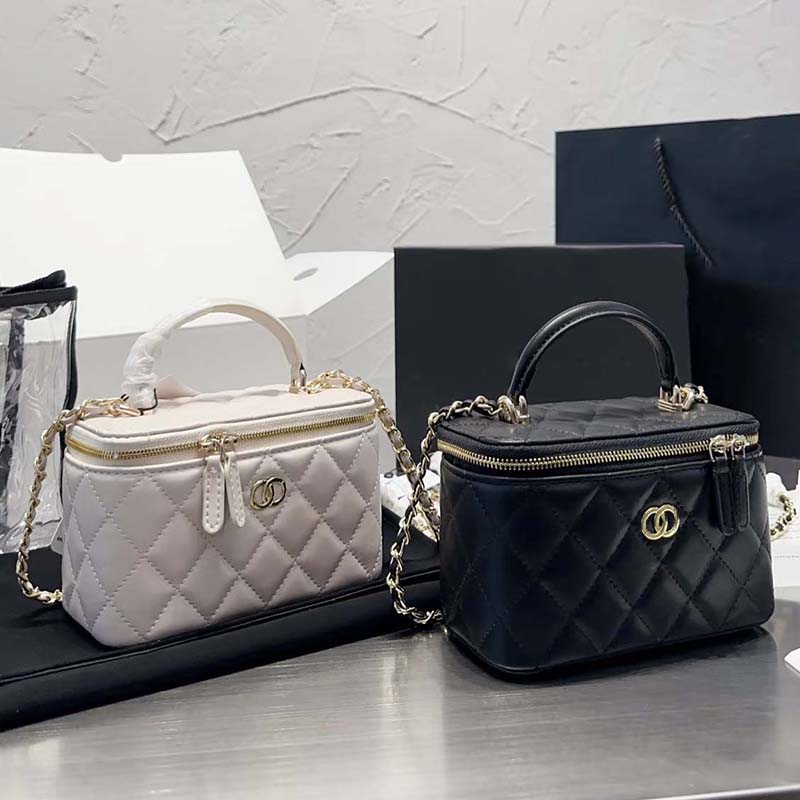 10A makeup bag designer bag shoulder bag women's handbag chain bag new leather diamond grid bag fashion shoulder crossbody bag women's bag