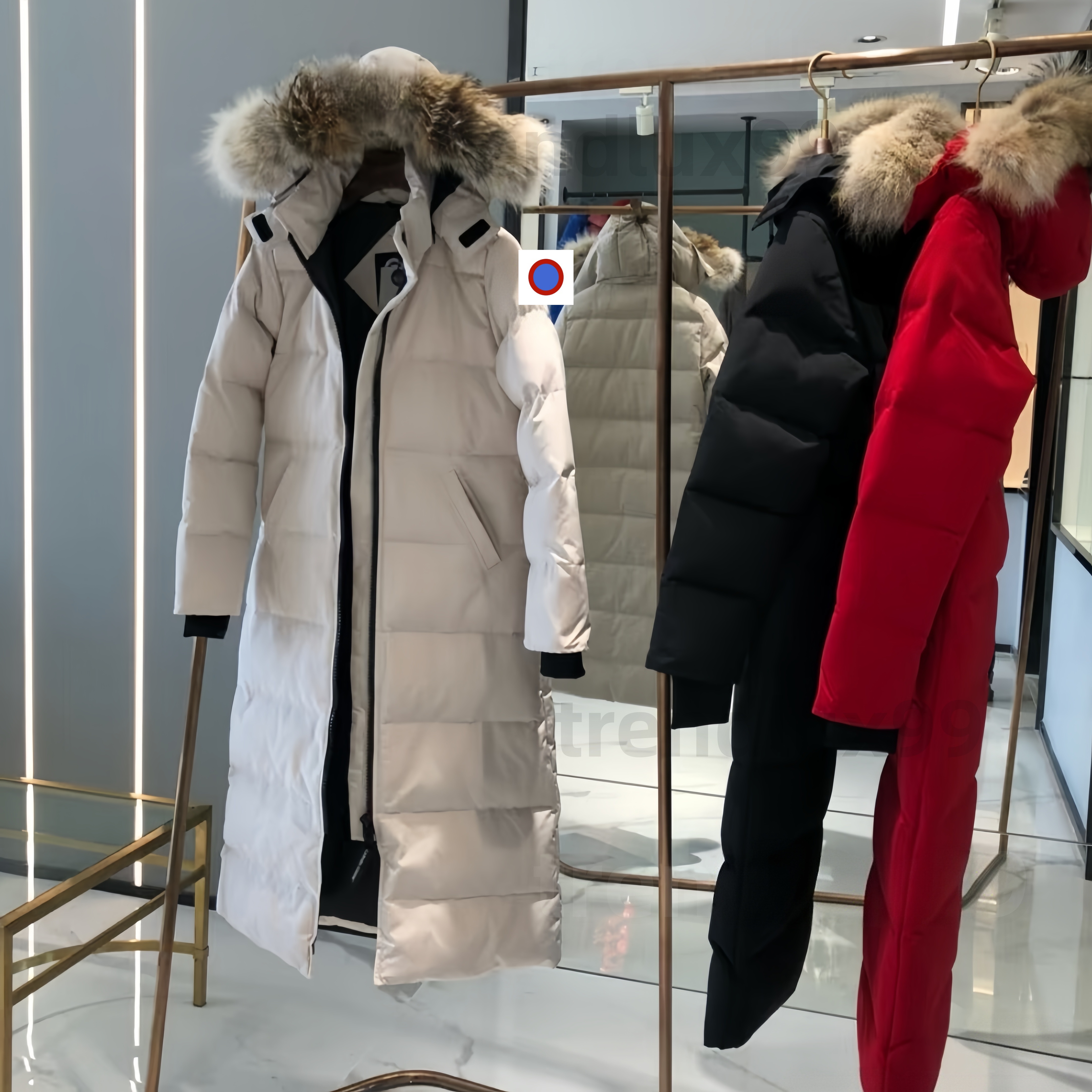 26s Women Down Jacket Designer Puffer Jackets womens Fashion Long Coat Large Pocket Fur Collar Thermal Top Female autumn and winter Large Clothing C