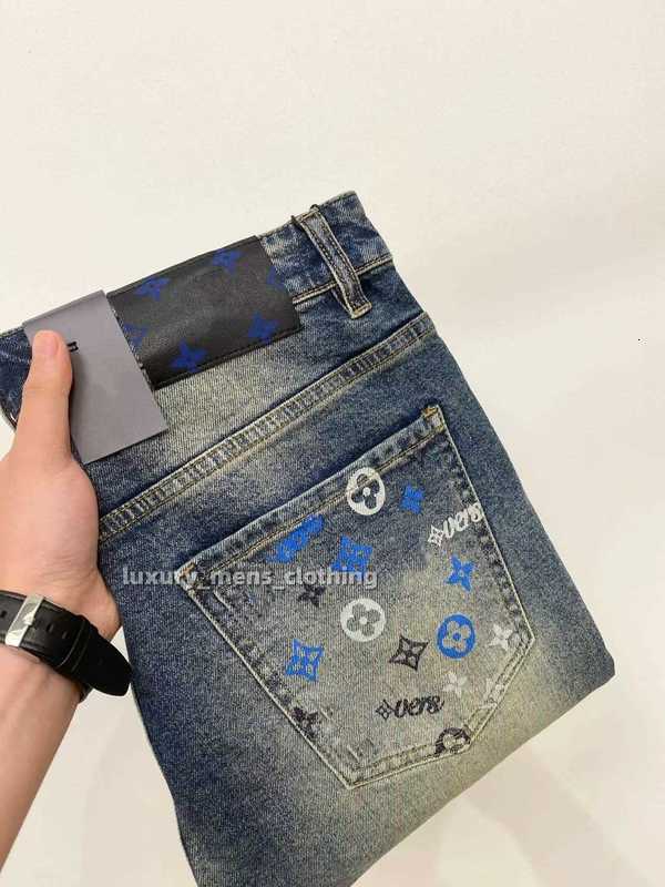 Designer Men's jeans Mens Business casual Jeans Design Retro Streetwear Casual long trousers men Pants casual luxury men's high-quality tr