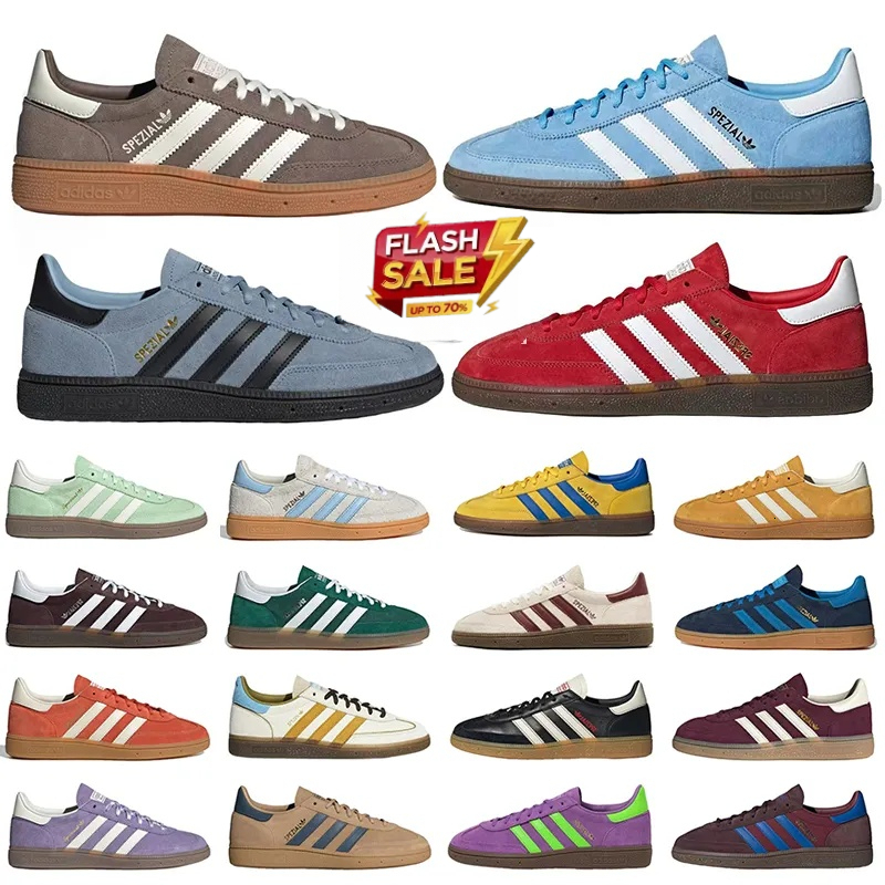 Designer Shoes adidas Spezial Shoes Sneakers Low Top Skate Synthetic Upper Rubber Outsole Casual Running Shoes For Men Women White Trainers