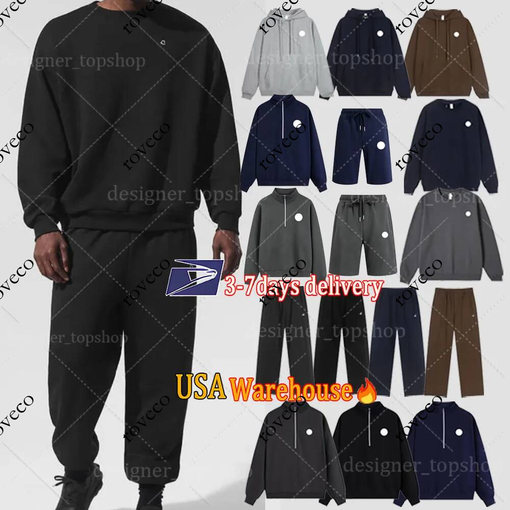 aalosets Men Designer Zipper Coat Basic men set Hooded Polo Luxury Casual Sweatshirt High Quality hoodie Zip Up Hoodie Cotton Cardigan Sweater