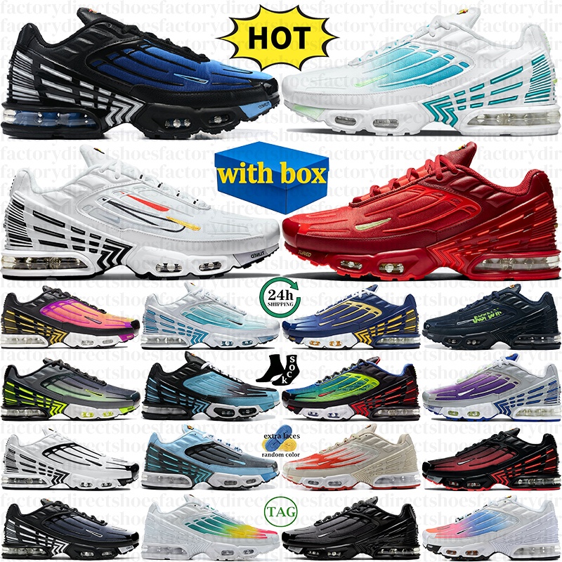 TN Plus 3 Running Shoes Tn3 Plus Men shoes Tns Trainers Tnss Designer Sports Sneakers Black White Aqua Laser Blue Obsidian Unc Hyper Violet Women Ch