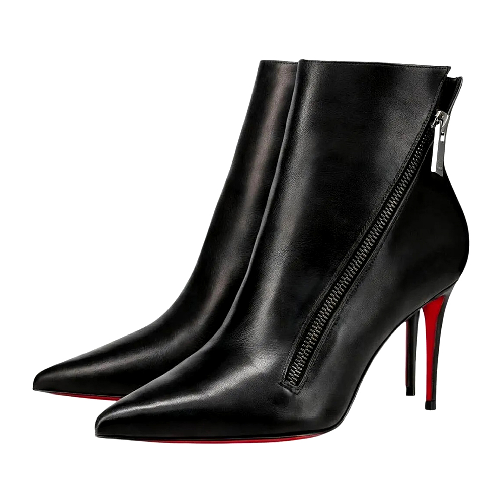 Designer boots women high heeled suede shiny redbottom boats stiletto genuine leather luxury ankle boots chunky heel fashion ladies dress shoes