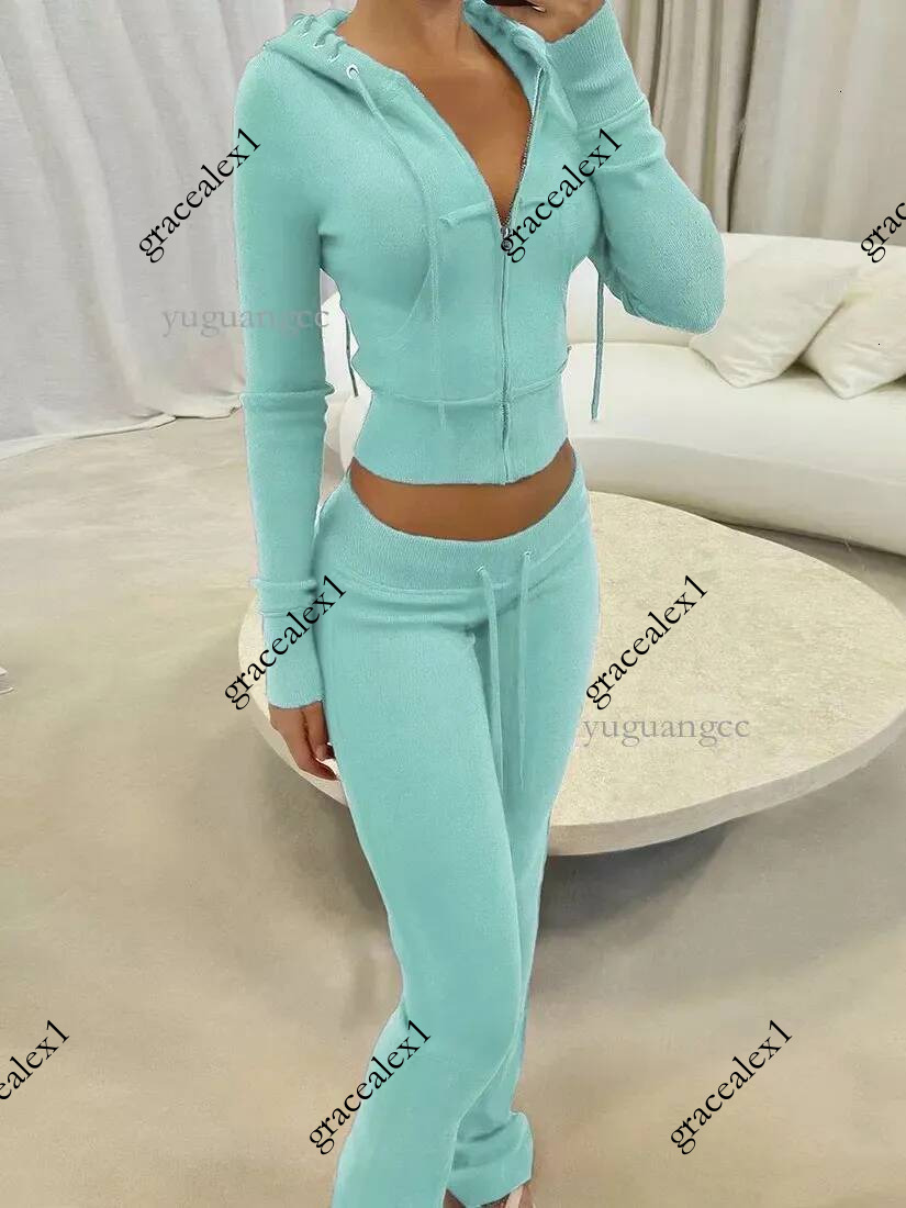 hiddencult Women Outfit High Quality Designertrend Elegant Warm Suit Vintage Sports Y2k Trouser Sets Hidden Cult Cardigan Tracksuit 592