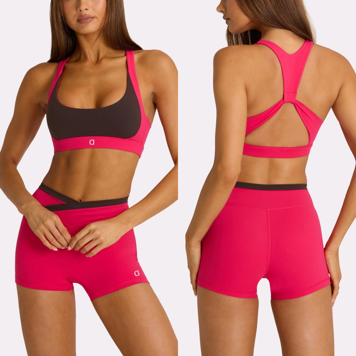 3136AO – combinaison deux pièces pour entraînement physique d'été, séchage rapide, costume de Yoga, Pilates, course à pied, soutien-gorge ou shor