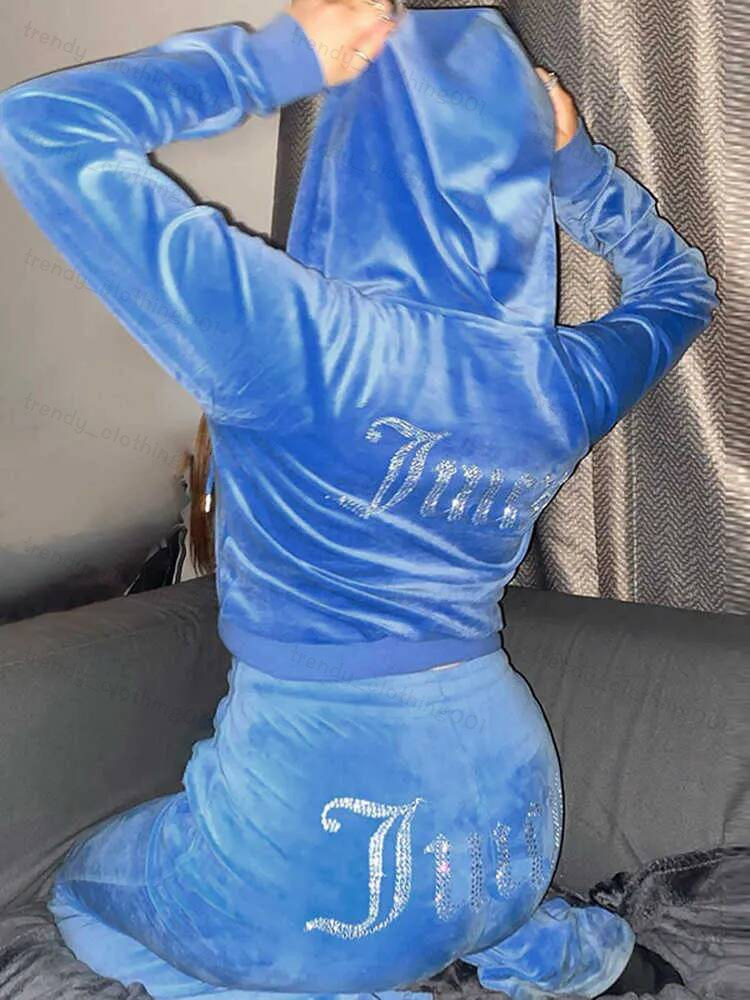 Juicy Conture Designer Sweatsuits Contemporary Style Regular Fit Fashion Comfortable Casual Sports Wear Jogging Velour Womens Juicy Tracksuit Two Pi