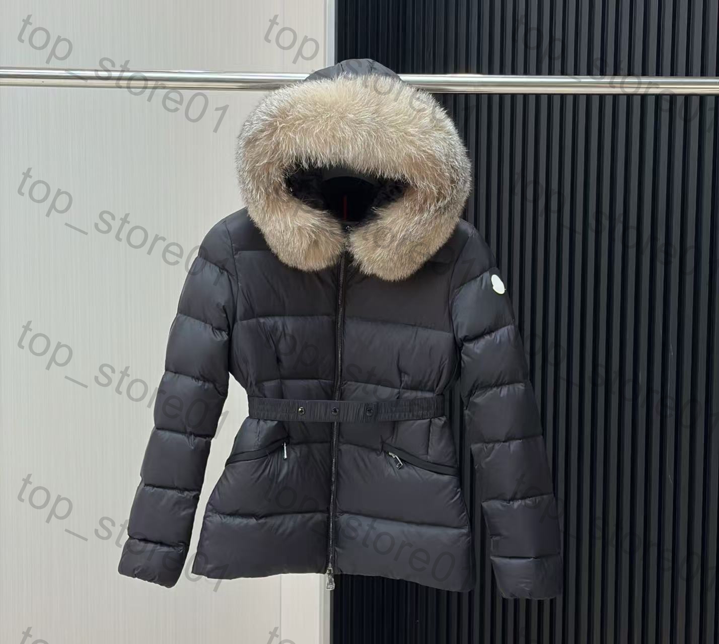 7A 2026 Womans Coat Designer jacket winter boed short down jackets fur coats Puffer jacket Long parkas with belt lady embroidered badge hooded puffe