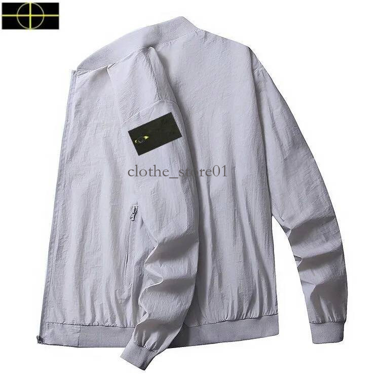 Stones Islens Designer Mens Jackets Luxuryspring Autumn Lightweight Coat Sports Technical Fabric Compass Badge Jacket Men Windproof Outerwear Stoney