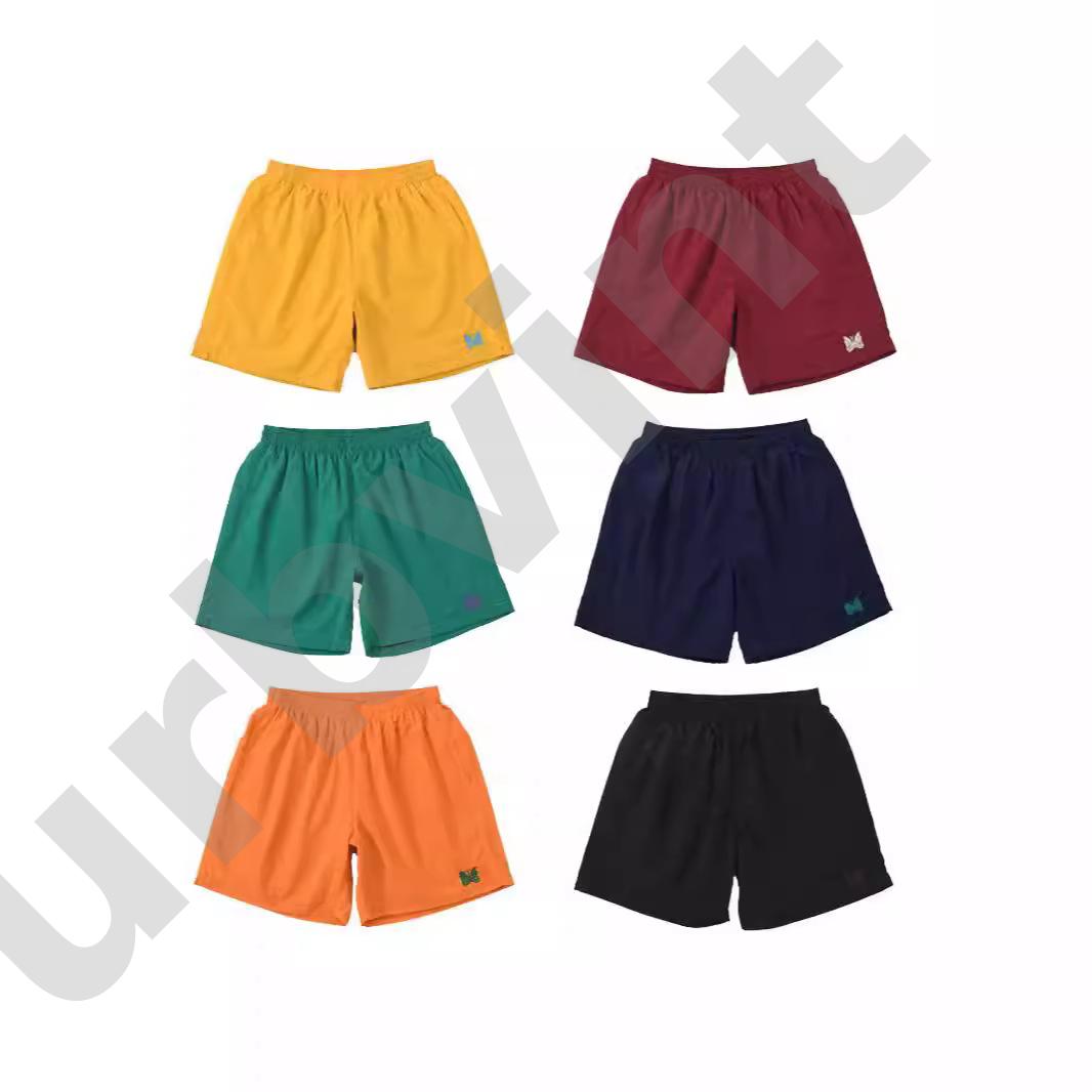 Short décontracté de broderie papillon unisexe de créateur, taille de cordon élastique, short de sport d'été droit et ample pour hommes et femmes