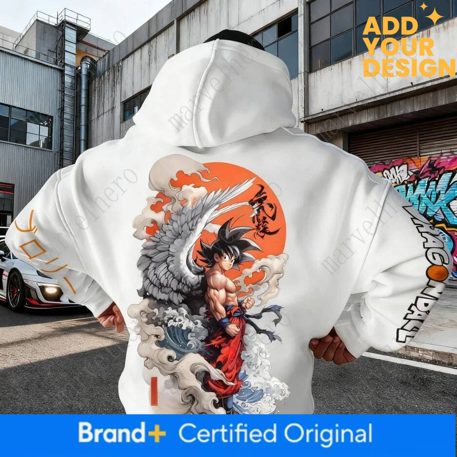 Dragon Ball Anime Goku Printed Hoodie Spring Autumn New Men S And Women S Harajuku Large Daily Casual Parent Child Top