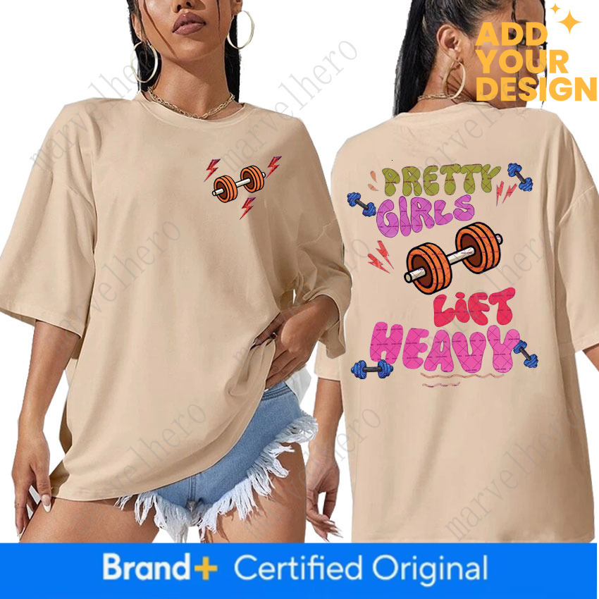 Funny Pretty Girls Lift Heavy Muscle Fitness T Shirt Men Women Retro Aesthetic Short Sleeve T Shirts Casual T Shirt