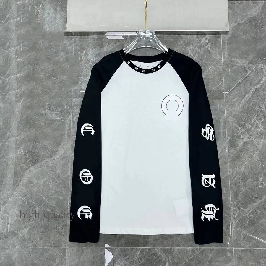 Crome Shirt Mens Designer T Shirts Men Women Letter Printed Tshirts Chrome T-Shirt Fashion Spring Summer Long Sleeve Tops Hot Sale Styles Breathable