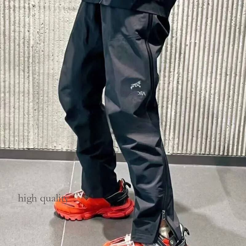 10A Hot Sales Waterproof Arc Pants Ski Trousers Arktery Windbreak Hard Shell Full Zipper Sweatpants Outdoor Skiwear Goretex Waterproof Artery Pants