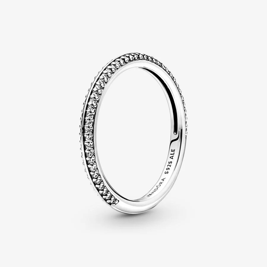 Hot Fashion Women Silver Gold Rose Rings Stainless Steel White Copper Round Simple Circle Zircon Flower Letter Heart Round Rings Jewelry