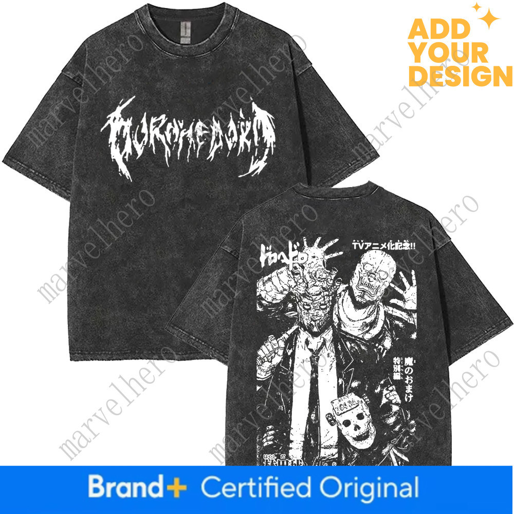 Anime Dorohedoro Kaiman Washed Men S Women Clothing Hip Hop Gothic Y K T Shirt Oversized Short Sleeve Tees Tops
