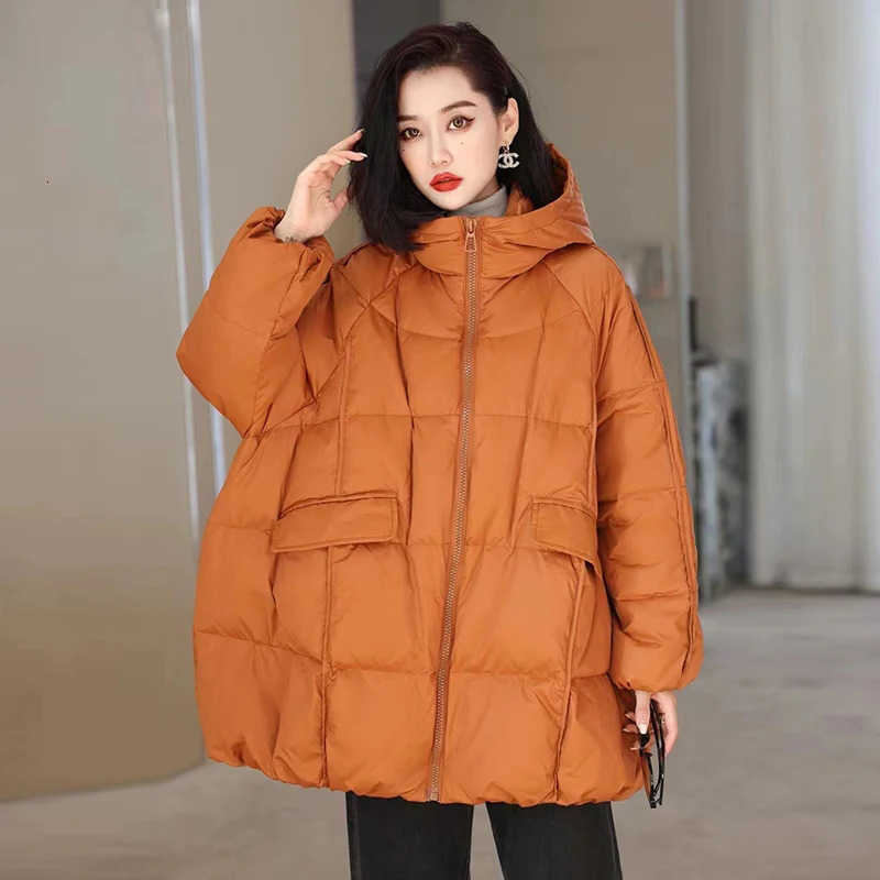 Women Janveny 90 White Duck Down Jacket Hooded Autumn Winter Warm Puffer Coat Thick Parkas Female Outwear S26101421JW
