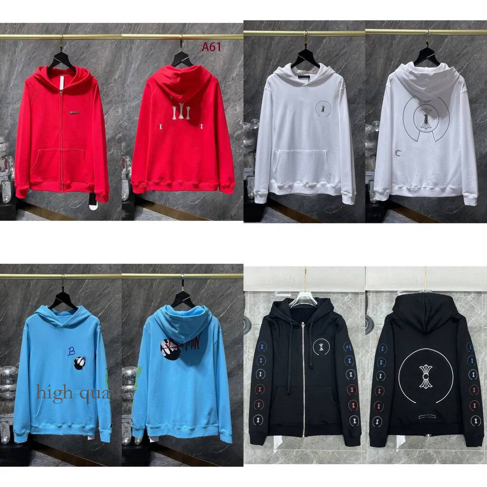 10A Chrome Mens Hoodies Designer Crome Hoodie Sweatshirts Pullover Cardigan Long Sleeve Sanskrit Printed Hooded Womens Casual Zip Up Jackets Zip Up