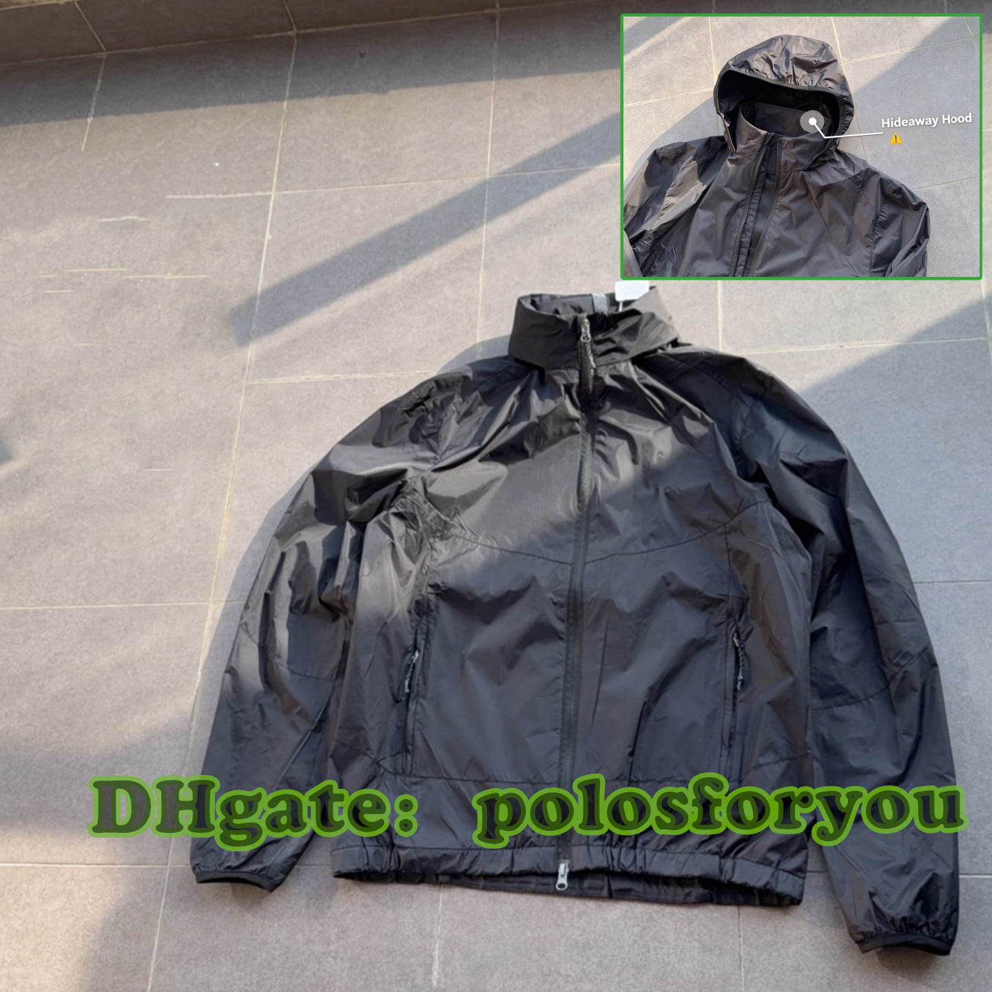 windbreaker jacket designer polo jacket windbreaker jacket Spring Summer Hooded Windproof Sun Protection Coat with Solid Color Embroidery
