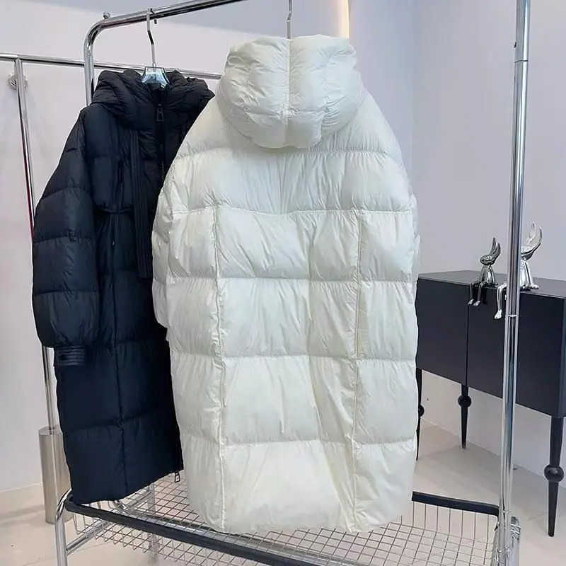 Long Winter Hooded down Jacket Womens Bread Coat KnLength UltraShort Fiber S261014A1F1