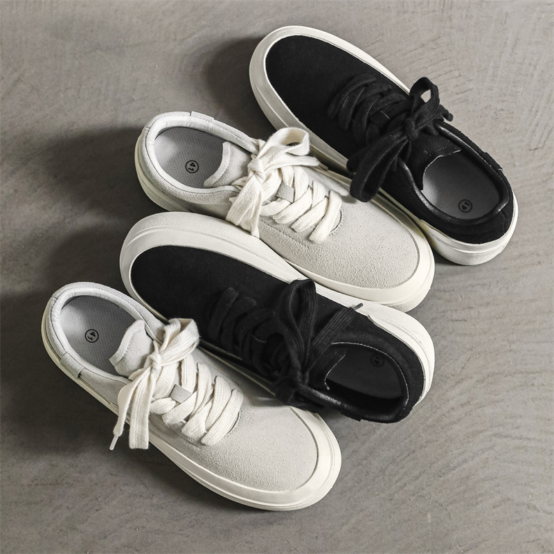 New thick-soled platform men's shoes - niche high street low-top trendy sports casual sneakers