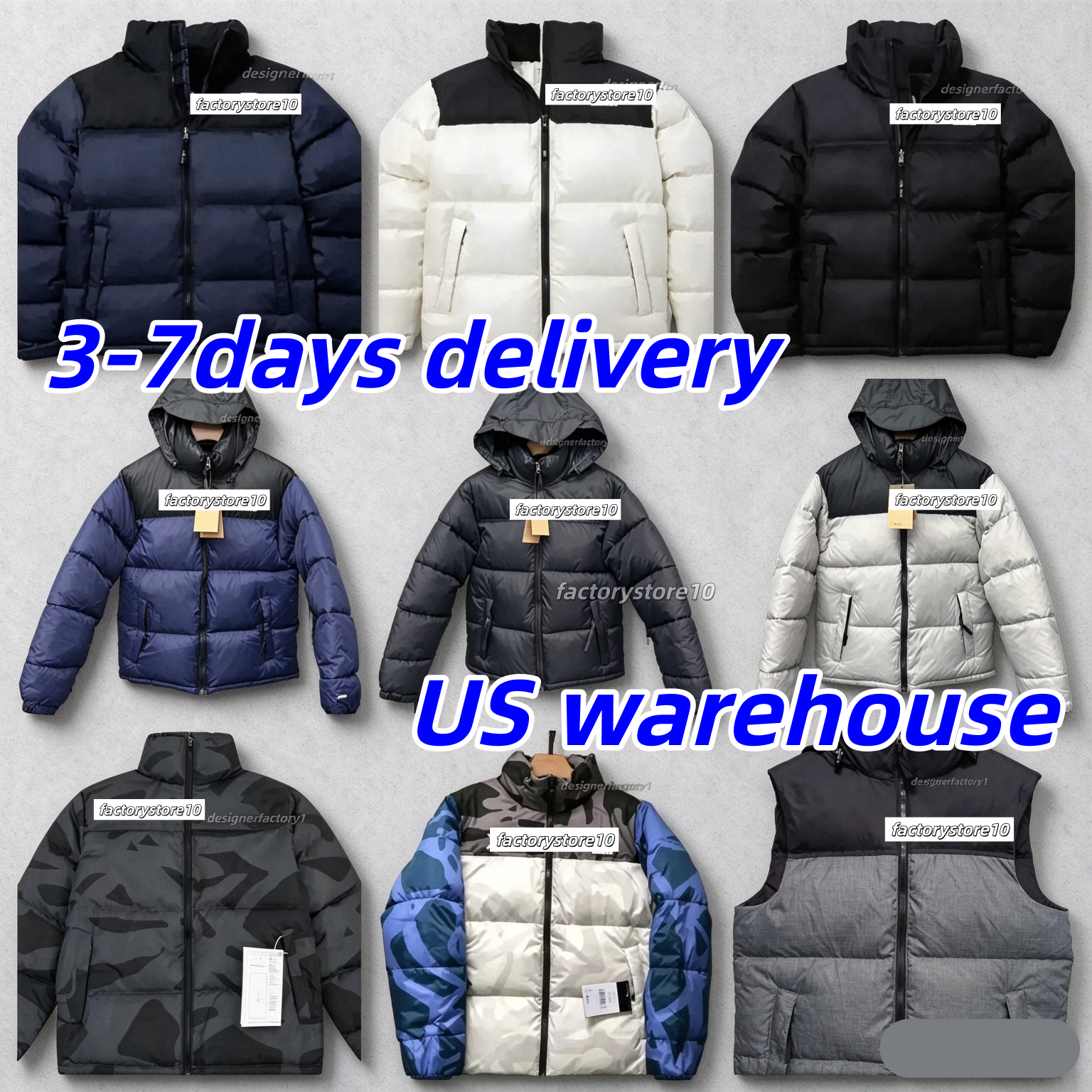 unisex winter designer down coat, aaa face peak purple 700 fill power puffer jacket, long sleeve zipper outerwear men women