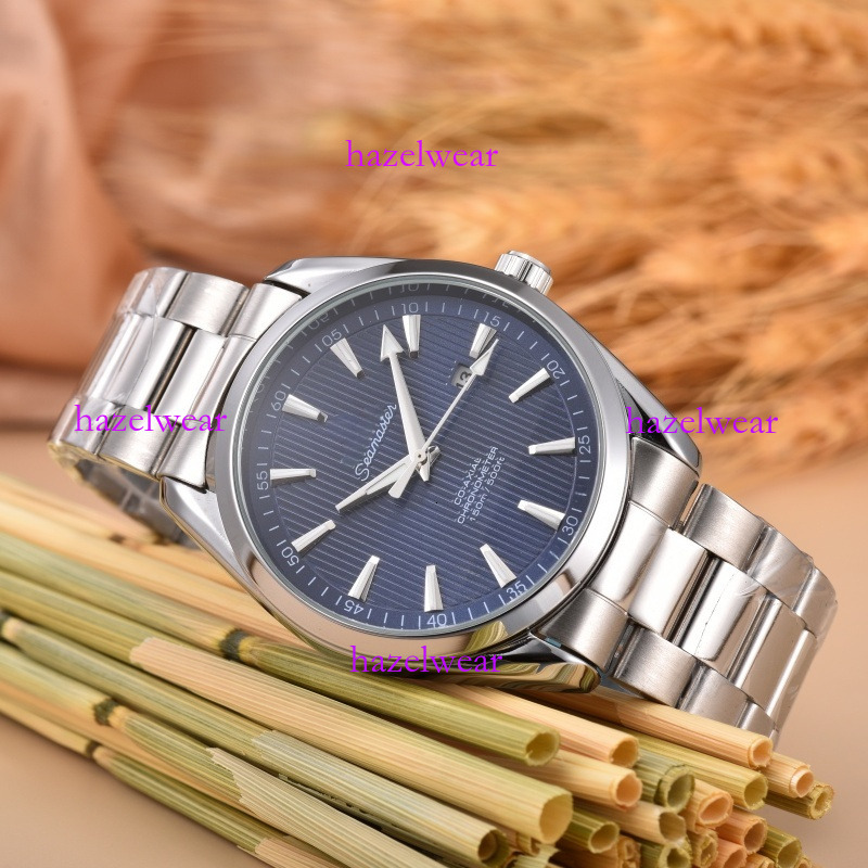 moonwatch mens watches men luxury watch Designer watches James Bond Quartz movement fully stainless steel wrist sapphire glass moonswatchs c9e