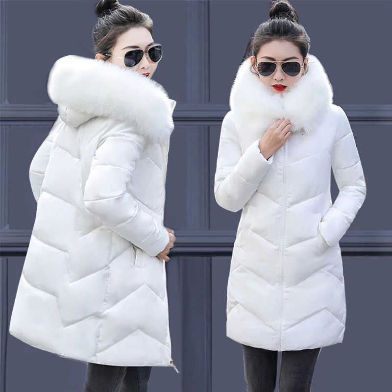 7XL 6XL Plus Size Women Parkas Big Fur Winter Hooded Long Down Jacket Female Coat Thick Warm Winter Jacket for Women S2610148UTY