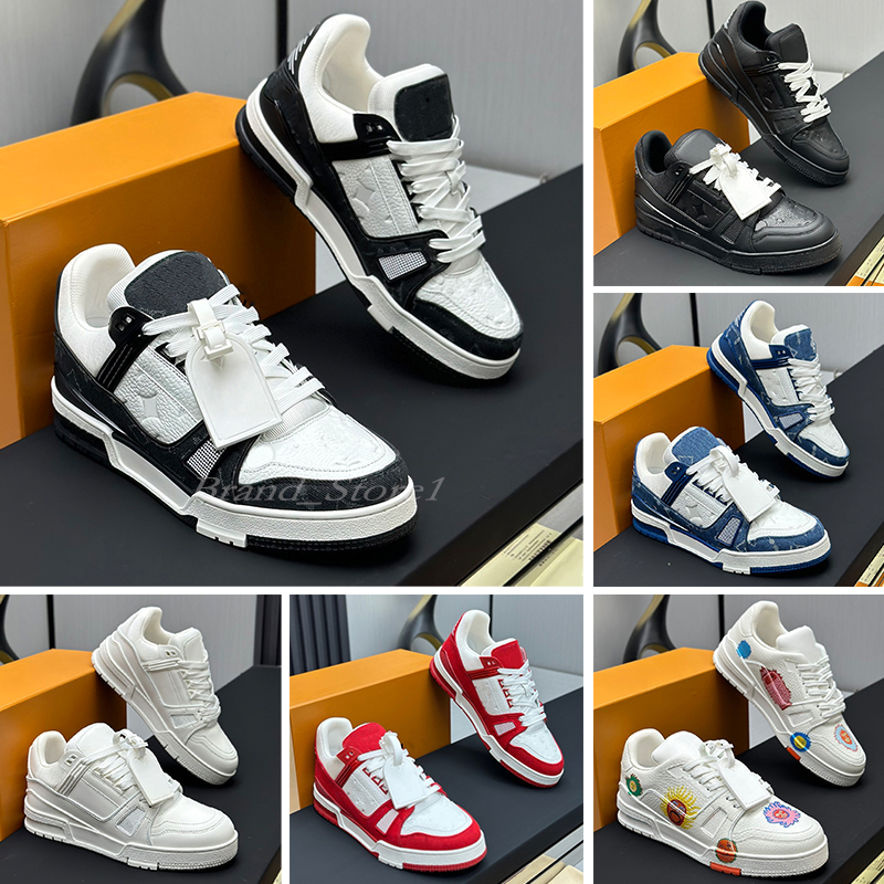 Designer Trainer Series Baskets Top qualité Baskets de luxe Classique Hommes Femmes Chaussures Casual Veau Véritable Baskets En Cuir Sneaker avec