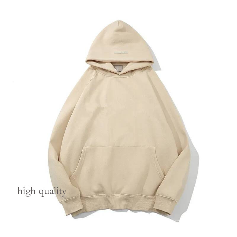 10A Essetialshoodie Hoody Mens Designer Black Luxury For Men Sweatshirts Womens Pullover Cotton Letter Long Sleeve Fashion Man Fear Of Godessential