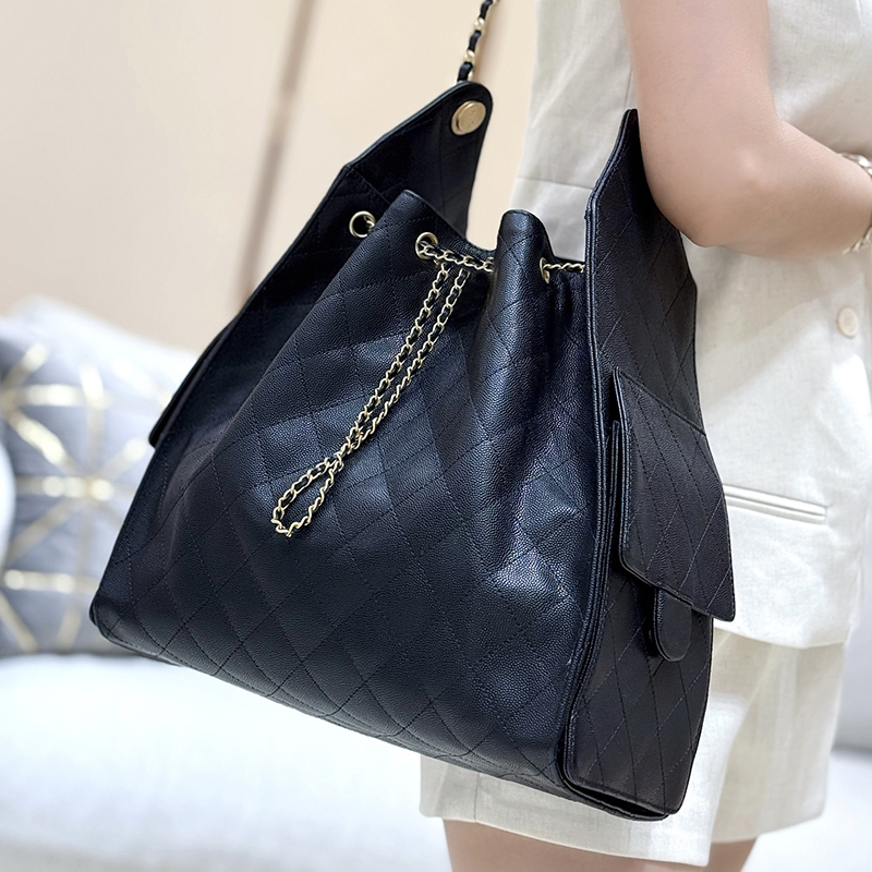 Master quality 25 Medium Handbag Designer Shoulder bag Bucket bag Shopping bags Hobo bag Luxury Calfskin Leather Tote Chain bag 40cm With box X69