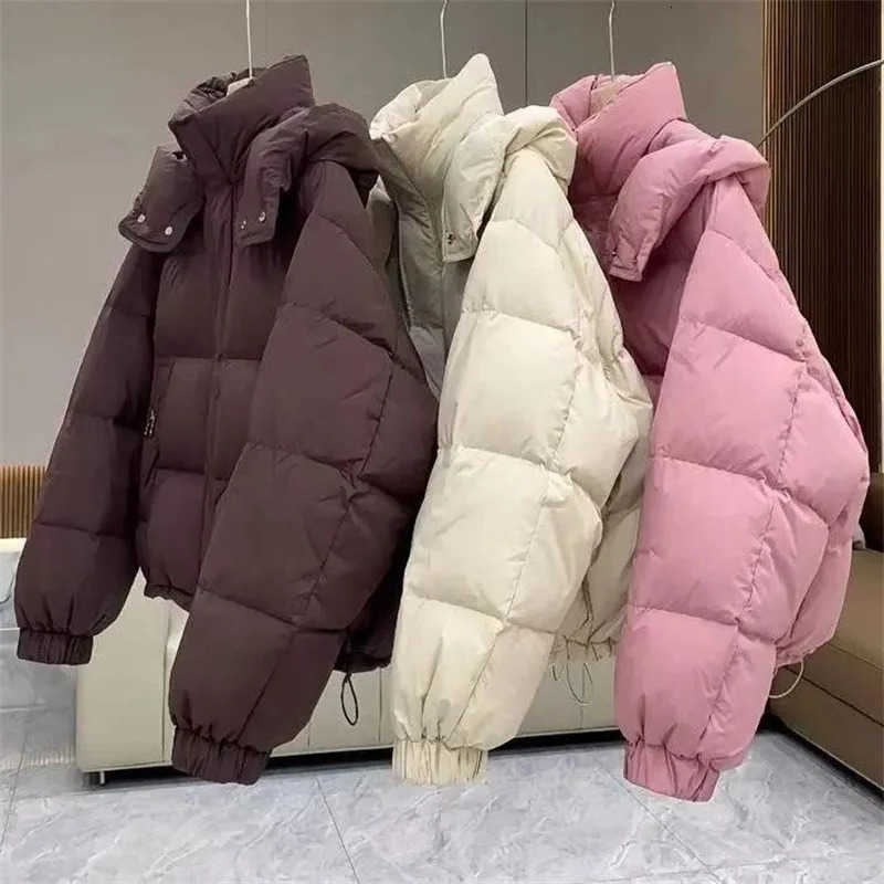 Coat Cotton-Padded Ladies Autumn Winter 2025 Down Jacket Womens Parkas Short Bread Outerwear Hooded Cotton Jackets S2610142ZPV