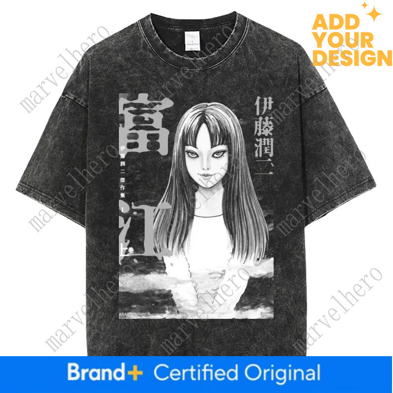 Horror Manga Tomie Graphic T Shirt For Men S Women S T Shirt Hip Hop Y K Washed Oversized Streetwear Short Sleeve Tees